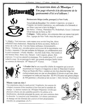   LE MOUSTIQUE PACIFIQUE, 1999   , page 20