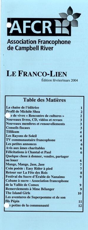   LE FRANCO-LIEN, 2004   , page 1