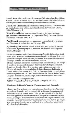   LE MOUSTIQUE PACIFIQUE, 2006   , page 5