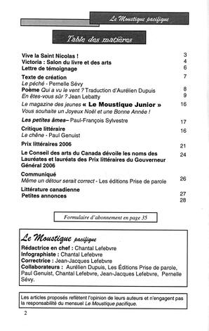   LE MOUSTIQUE PACIFIQUE, 2006   , page 2