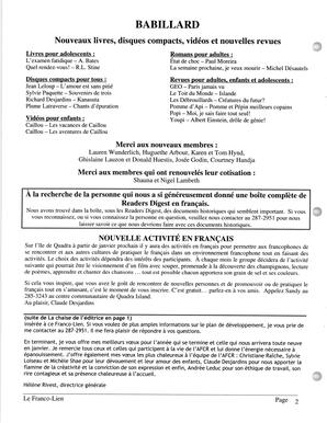   LE FRANCO-LIEN, 2003   , page 4
