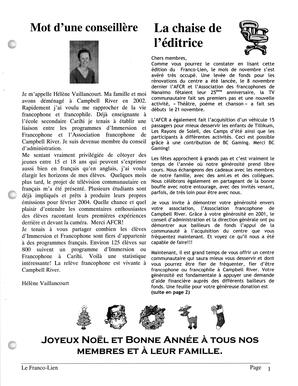   LE FRANCO-LIEN, 2003   , page 3
