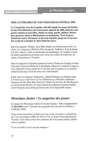   LE MOUSTIQUE PACIFIQUE, 2006   , page 22