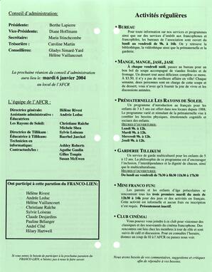   LE FRANCO-LIEN, 2003   , page 2