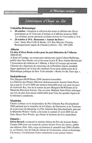   LE MOUSTIQUE PACIFIQUE, 2006   , page 26