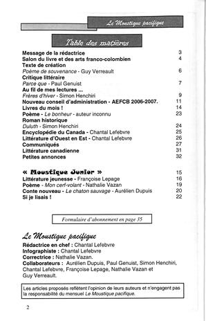   LE MOUSTIQUE PACIFIQUE, 2006   , page 2