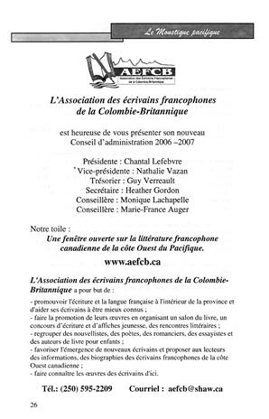   LE MOUSTIQUE PACIFIQUE, 2006   , page 26