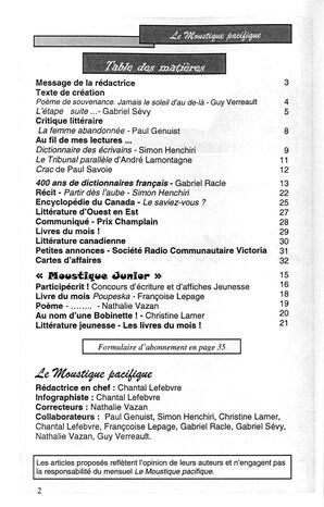   LE MOUSTIQUE PACIFIQUE, 2006   , page 2