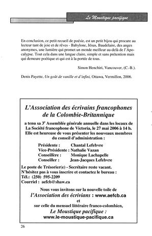   LE MOUSTIQUE PACIFIQUE, 2006   , page 26