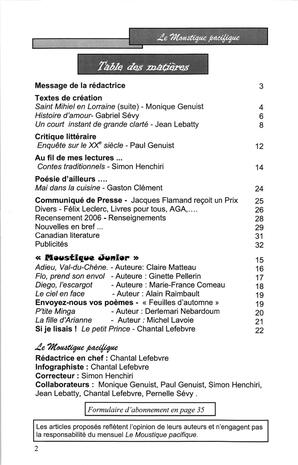   LE MOUSTIQUE PACIFIQUE, 2006   , page 2