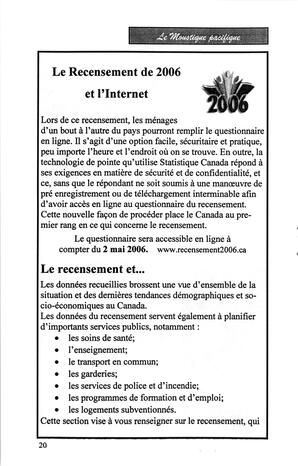   LE MOUSTIQUE PACIFIQUE, 2006   , page 20