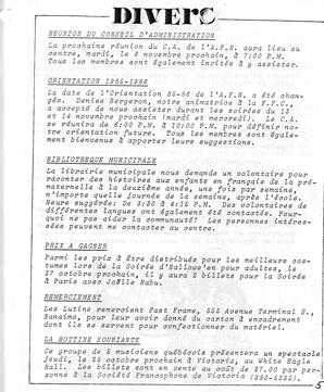   LE BASTION DE NANAIMO, 1984   , page 5