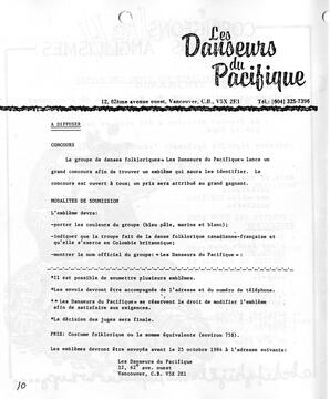   LE BASTION DE NANAIMO, 1984   , page 10
