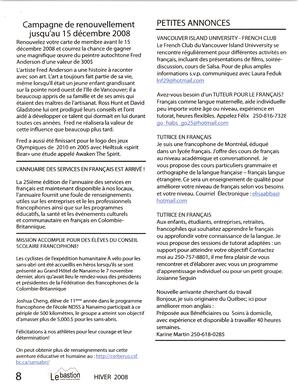   LE BASTION DE NANAIMO, 2008-2009   , page 9