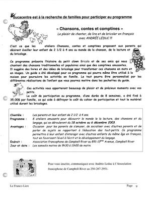   LE FRANCO-LIEN, 2003   , page 11