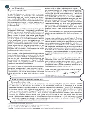   LE BASTION DE NANAIMO, 2006-2007   , page 2