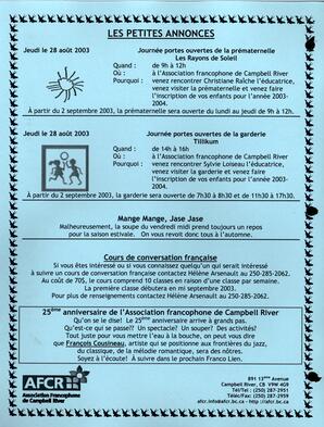   LE FRANCO-LIEN, 2003   , page 2