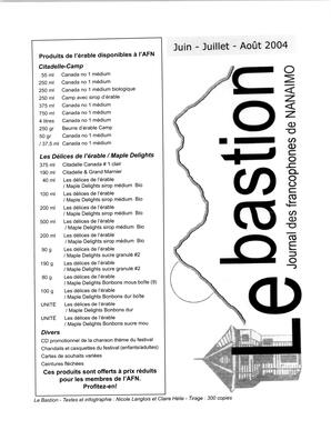   LE BASTION DE NANAIMO, 2004   , page 1
