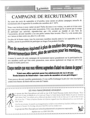   LE BASTION DE NANAIMO, 2003   , page 5