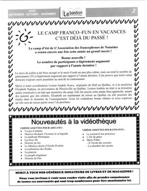   LE BASTION DE NANAIMO, 2003   , page 4
