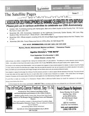   LE BASTION DE NANAIMO, 2003   , page 15