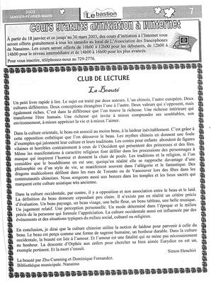   LE BASTION DE NANAIMO, 2003   , page 9