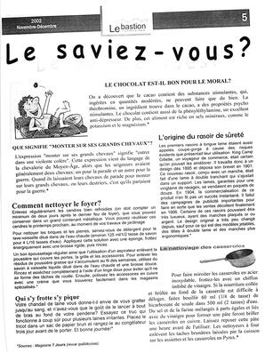  LE BASTION DE NANAIMO, 2002   , page 7