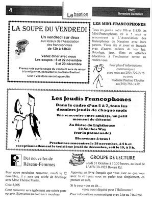   LE BASTION DE NANAIMO, 2002   , page 6