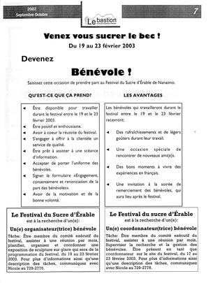   LE BASTION DE NANAIMO, 2002   , page 9