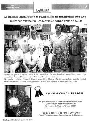   LE BASTION DE NANAIMO, 2002   , page 5