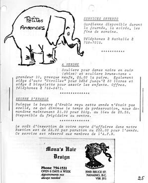   LE BASTION DE NANAIMO, 1984   , page 25