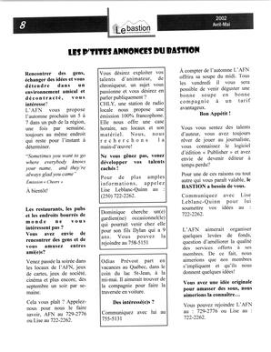   LE BASTION DE NANAIMO, 2002   , page 9
