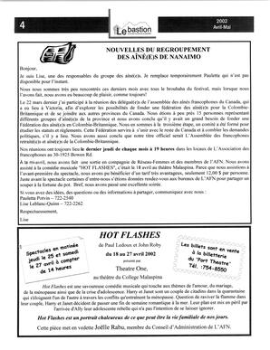   LE BASTION DE NANAIMO, 2002   , page 5