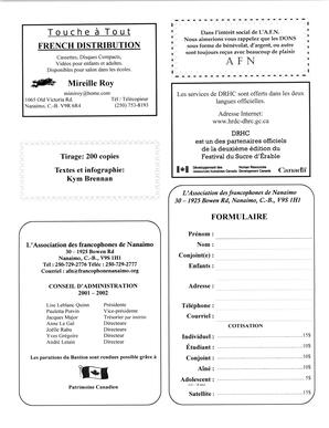   LE BASTION DE NANAIMO, 2002   , page 16