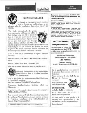   LE BASTION DE NANAIMO, 2002   , page 11