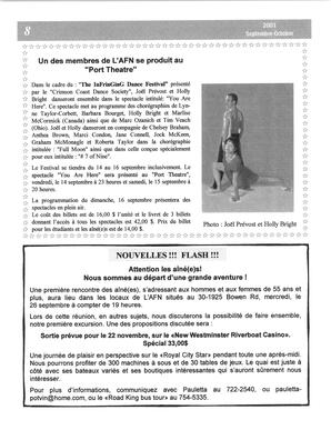   LE BASTION DE NANAIMO, 2001   , page 9