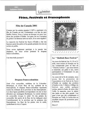   LE BASTION DE NANAIMO, 2001   , page 8