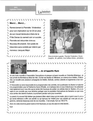   LE BASTION DE NANAIMO, 2001   , page 4