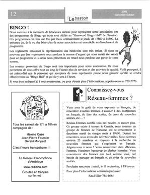   LE BASTION DE NANAIMO, 2001   , page 13