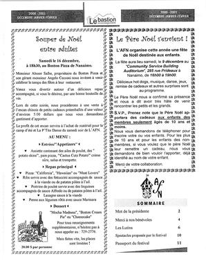   LE BASTION DE NANAIMO, 2000-2001   , page 3