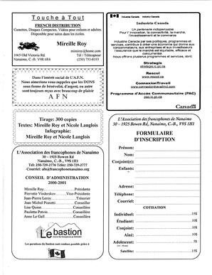   LE BASTION DE NANAIMO, 2000-2001   , page 15