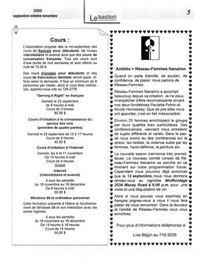   LE BASTION DE NANAIMO, 2000   , page 5