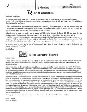   LE BASTION DE NANAIMO, 2000   , page 2