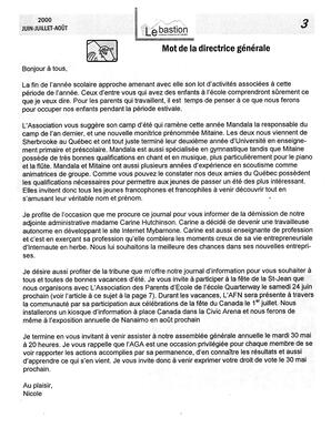   LE BASTION DE NANAIMO, 2000   , page 3