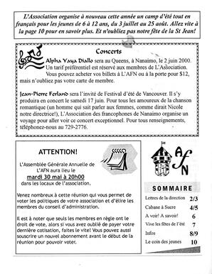   LE BASTION DE NANAIMO, 2000   , page 1