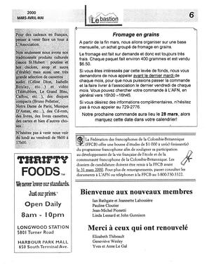   LE BASTION DE NANAIMO, 2000   , page 6