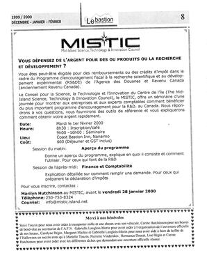   LE BASTION DE NANAIMO, 1999-2000   , page 8