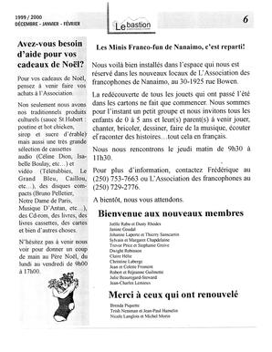   LE BASTION DE NANAIMO, 1999-2000   , page 6