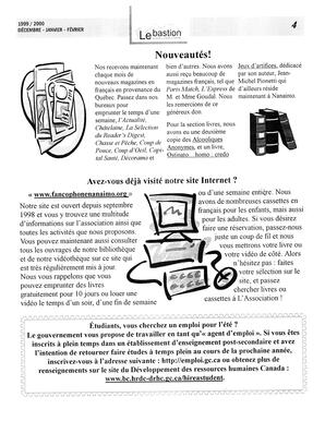   LE BASTION DE NANAIMO, 1999-2000   , page 4
