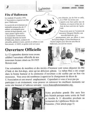   LE BASTION DE NANAIMO, 1999-2000   , page 3